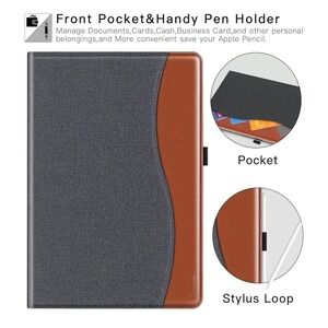 Ztotop Case for New iPad Pro 11 Inch Case 2024 (M4), Premium PU Leather